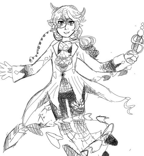 Line-art full/most body example