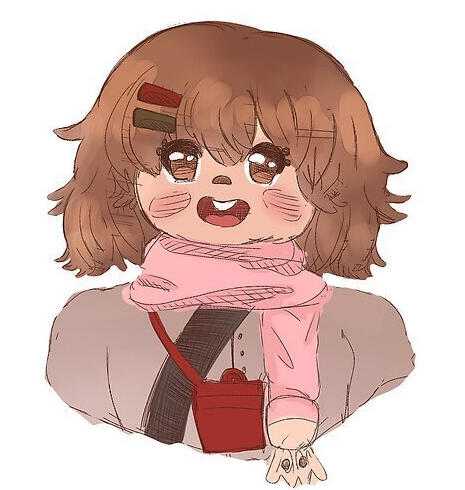 Color bust-up portrait example